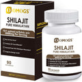 OMOGS Shilajit Pure Himalayan Organic Shilajit Capsules, with Fulvic Acid & 85+ Trace Minerals Complex for Energy, Strength, Stamin & Immunity, for Men/Women - 90 Veg Capsules