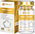 OMOGS NAD+ 300 mg + Trans-Resveratrol 200 mg, Pure NAD Supplement, Max Absorption, Boosting Supplement for DNA Repair, Healthy Aging, Cellular Energy & Longevity, 60 Capsules
