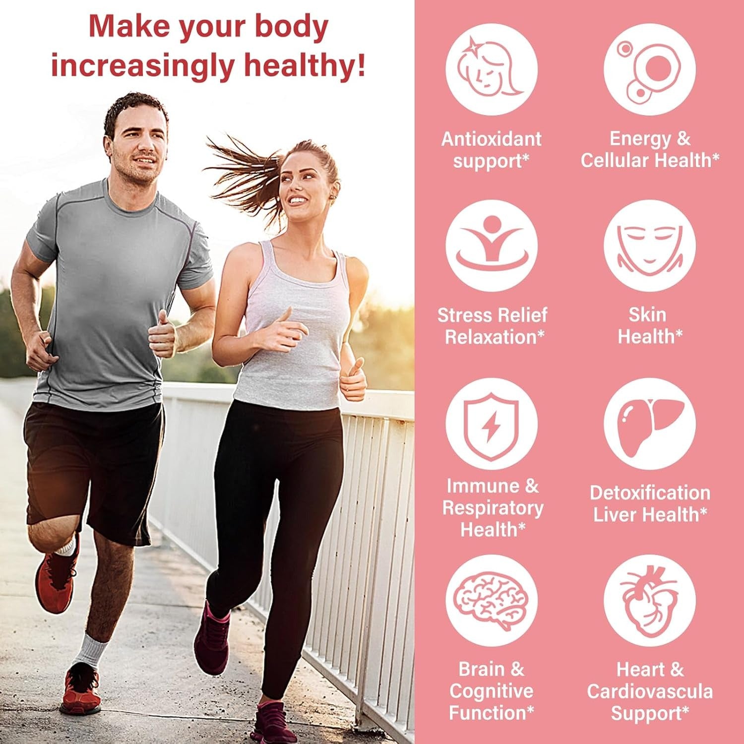 OMOGS Glutathione & NAC Supplement, with vtamin B & Selenium, Supports Liver Health, Cellular, Antioxidant, Energy Production & Immune, Vegan & Gluten-Free, 90 Veg Capsules.