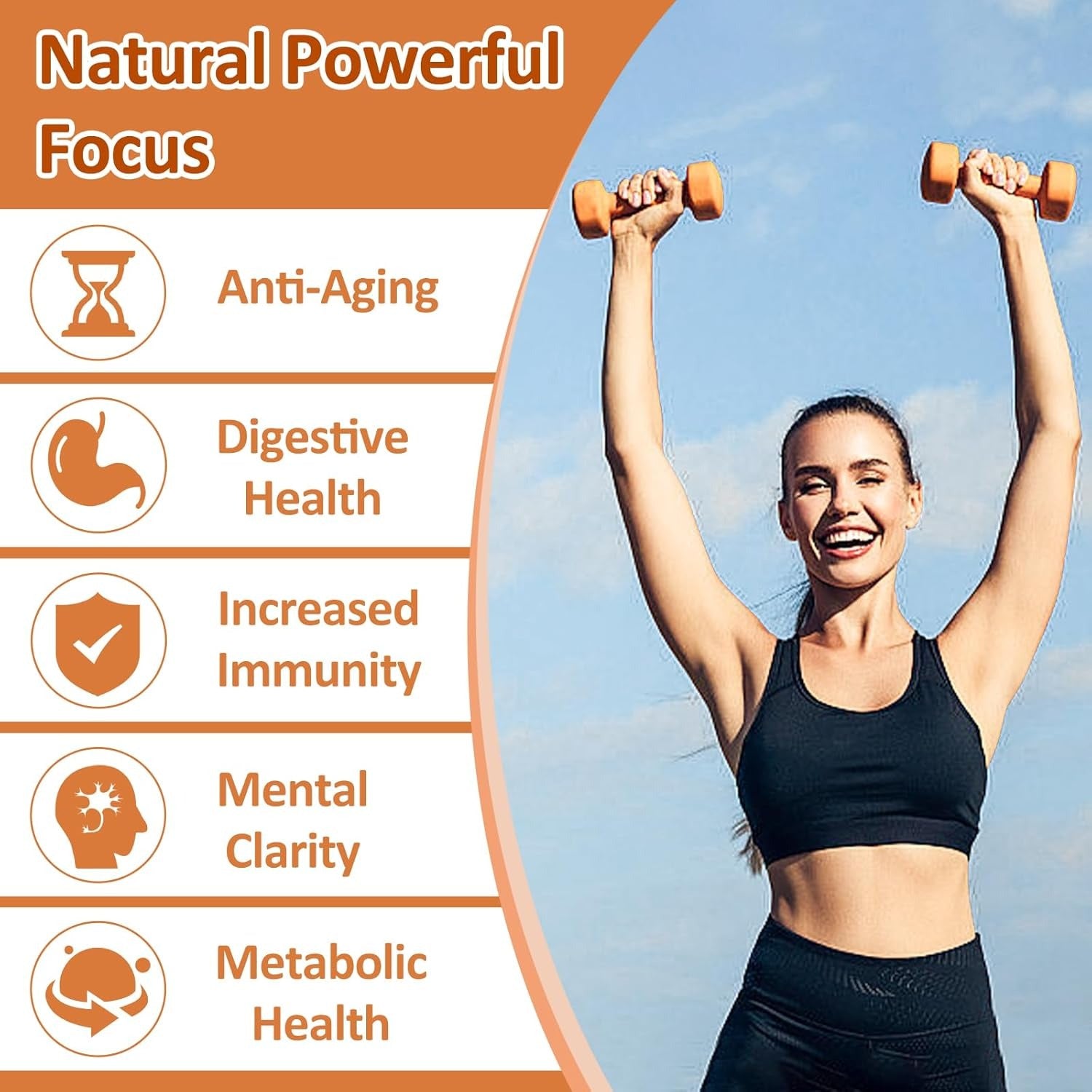 OMOGS Organic Mushroom Complex Extract Powder Blend Lion's Mane, Reishi, Chaga, Cordyceps, Turkey Tail, Support Cognition, Clarity, Focus & Mood, Brain Health, 30 Servings