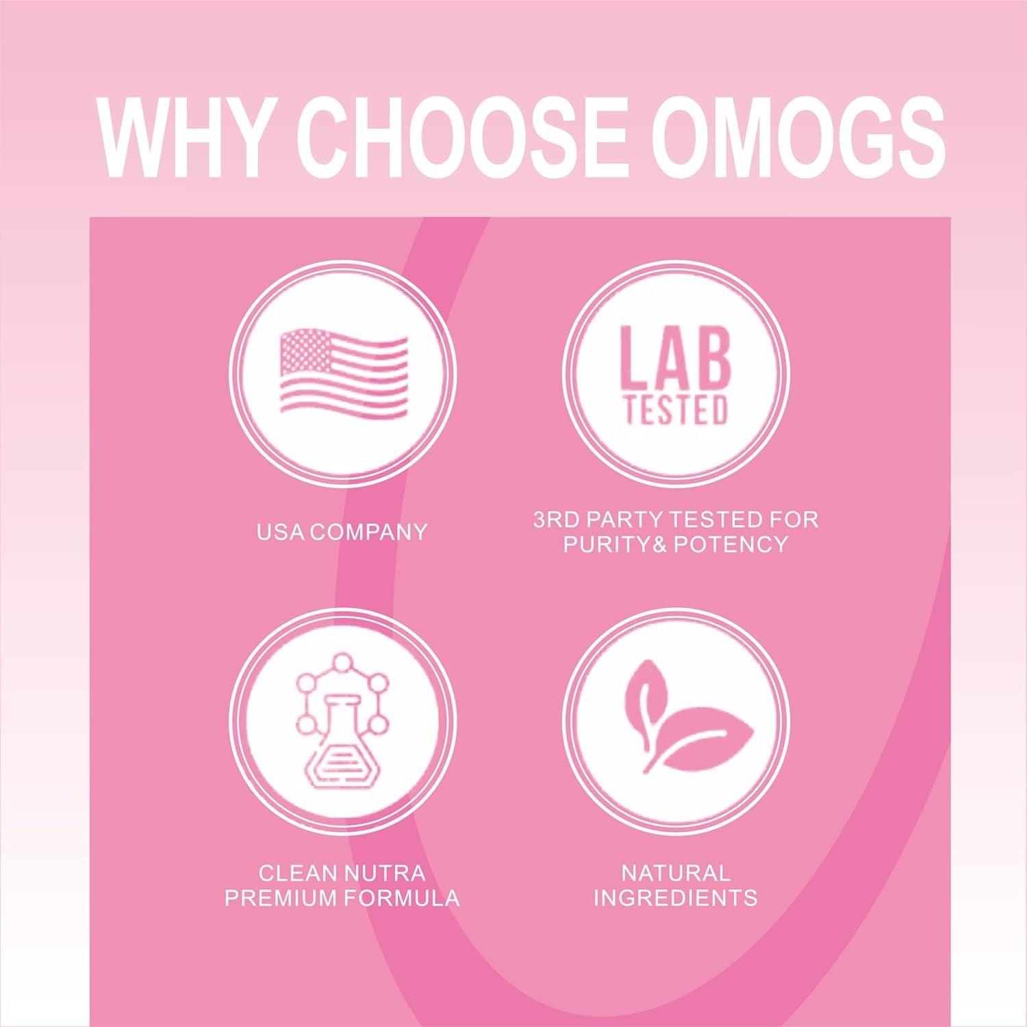 OMOGS Collagen Peptides Capsule，Naturally Sourced Hydrolyzed Collagen with prebiotic & Cranberry Extract - Hair, Skin, Nail, Joint, Digestive Health & Immune Support, Non-GMO, 100 Capsule